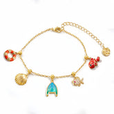 Iridescent Deep Charms Bracelet
