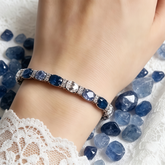 Sky Blue Gradient Bracelet/Rhodium