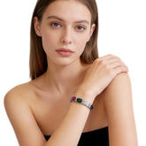 Vibrant Gem Tennis Bracelet/Rhodium