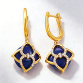 SILICA BLUE CRYSTAL Earrings