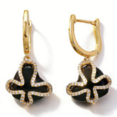 AMELIA BLACK AGATE Earrings