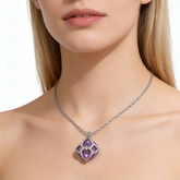 SILICA PURPLE AGATE Necklace