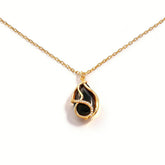 Michelle black agate Necklace