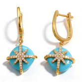 FAYE DYED TURQUOISE Earrings