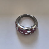 Berry Drop Ring/RHOD Stainless Steel