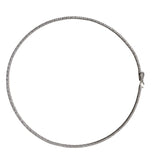 Mini Cubic Zirconia Necklace/Rhodium