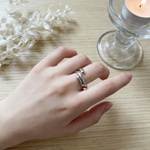 Triple Twist Ring/Stainless Steel