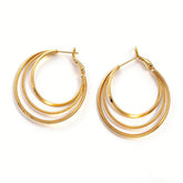 ANSLEY Hoop huggie EAR/Gold