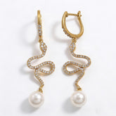 SNAKE LINEAR EAR PEARL