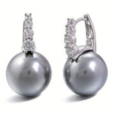 Gray Freshwater beads EAR/RHD