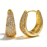 Fine earrings(Double-sided Stone Setting)