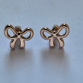 Bow Stud Earrings/RSG Stainless Steel