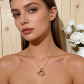 Love Knot Necklace/Rose GOLD Stainless Steel