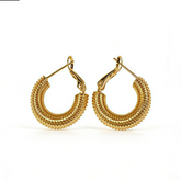 NOLA Hoop huggie EAR/Gold