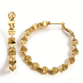 ELTON Hoop huggie S EAR/Gold