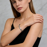 CZ Half Eternity BRC/Stainless Steel