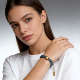 Blue & Gold Braided Friendship BRC/GOLD Stainless Steel