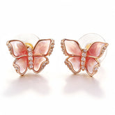 BUTTERFLY PINK ENAMEL Earrings
