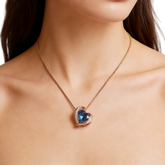 Azure Petite Heart NCK/ROSE