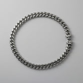 Chunky Gunmetal Link Chain Necklace/Stainless Steel