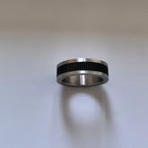 Two-Tone Textured Ring/Stainless Steel