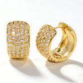 Earrings/18K GLD (Single-sided Stone Setting)