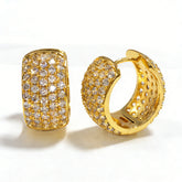 Double-sided CZ EAR/18 K GOLD