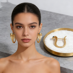 FEROCIOUS SNAKE EAR/GOLD