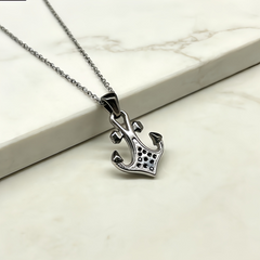 Anchor's Call Pendant Necklace/Stainless Steel