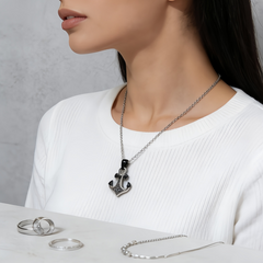 Anchor's Call Pendant Necklace/Stainless Steel