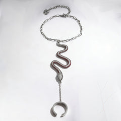 SNAKE CHARM RING&BRA SET