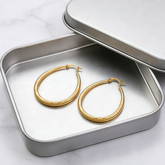 ANNA Hoop huggie EAR/Gold