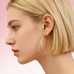 ANNA Hoop huggie EAR/Gold