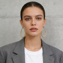 LANDON Hoop huggie EAR/Gold