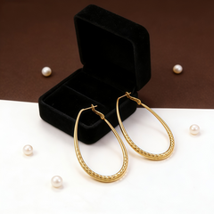 LANDON Hoop huggie EAR/Gold