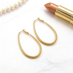 LANDON Hoop huggie EAR/Gold