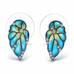 BLUE ENAMEL Earrings