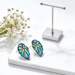 BLUE ENAMEL Earrings