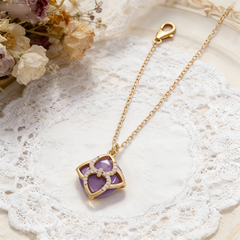 SILICA PURPLE AGATE Necklace