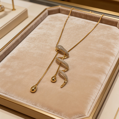 SNAKE LARGE LONG PNDNT NCK