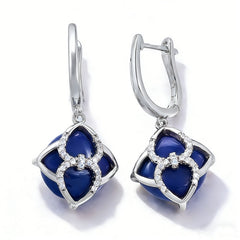 SILICA BLUE  CRYSTAL Earrings