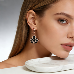 AMELIA BLACK AGATE Earrings