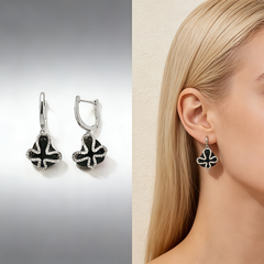 AMELIA BLACK AGATE Earrings