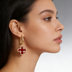 SYLVIA RED AGATE Earrings
