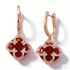 SYLVIA RED AGATE Earrings
