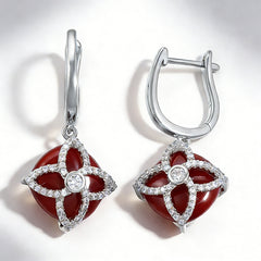 SILICA RED AGATE Earrings