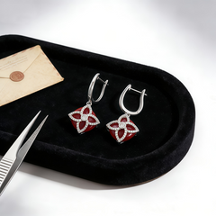 SILICA RED AGATE Earrings
