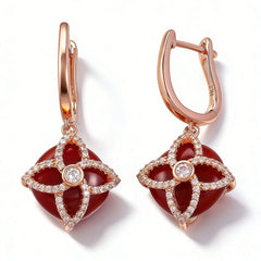 SILICA RED AGATE Earrings