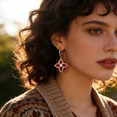 SILICA RED AGATE Earrings