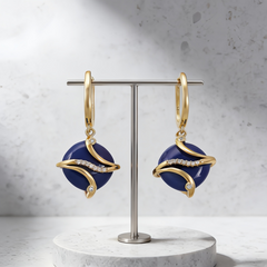 BZ BLUE CRYSTAL Earrings